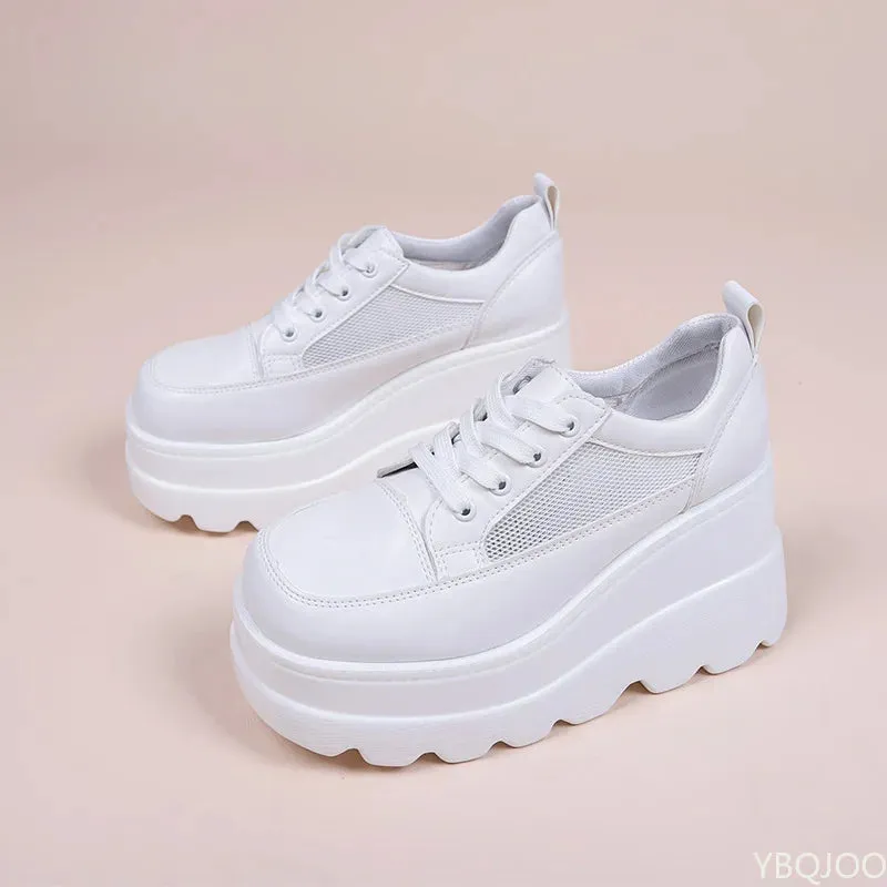 White Sneakers Women's Platform