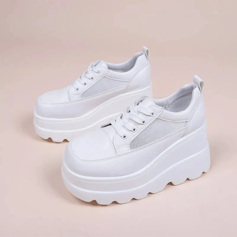 White Sneakers Women's Platform