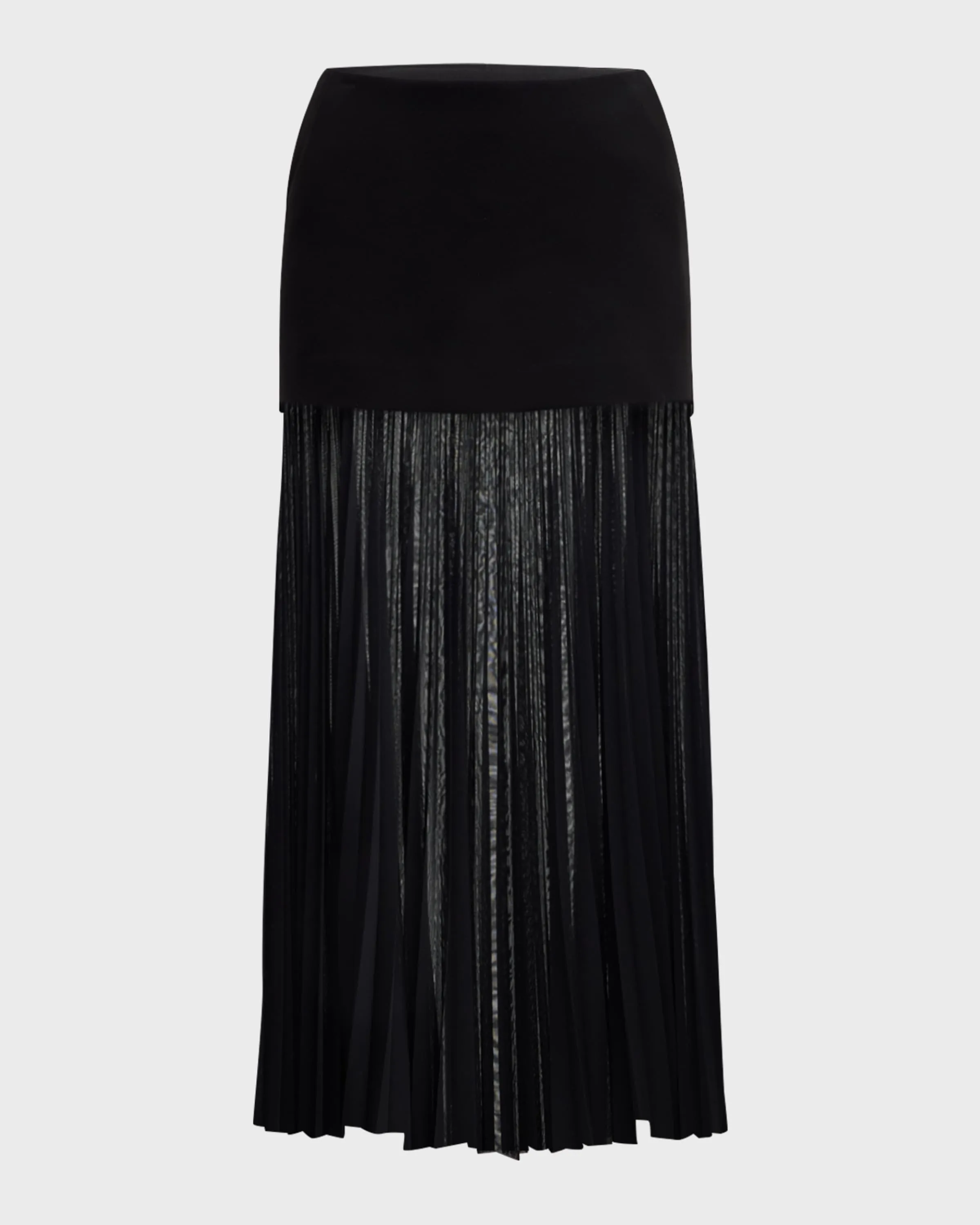 Willa Pleated Drop-Waist Skirt