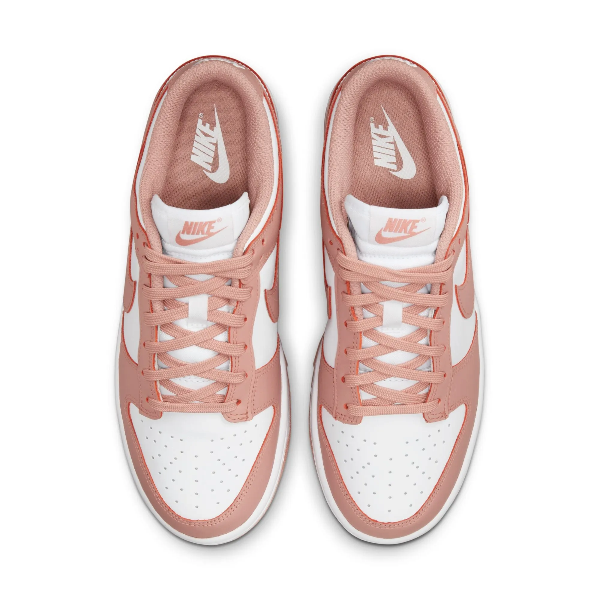 WMNS Nike Dunk Low (White/Rose/Whisper)