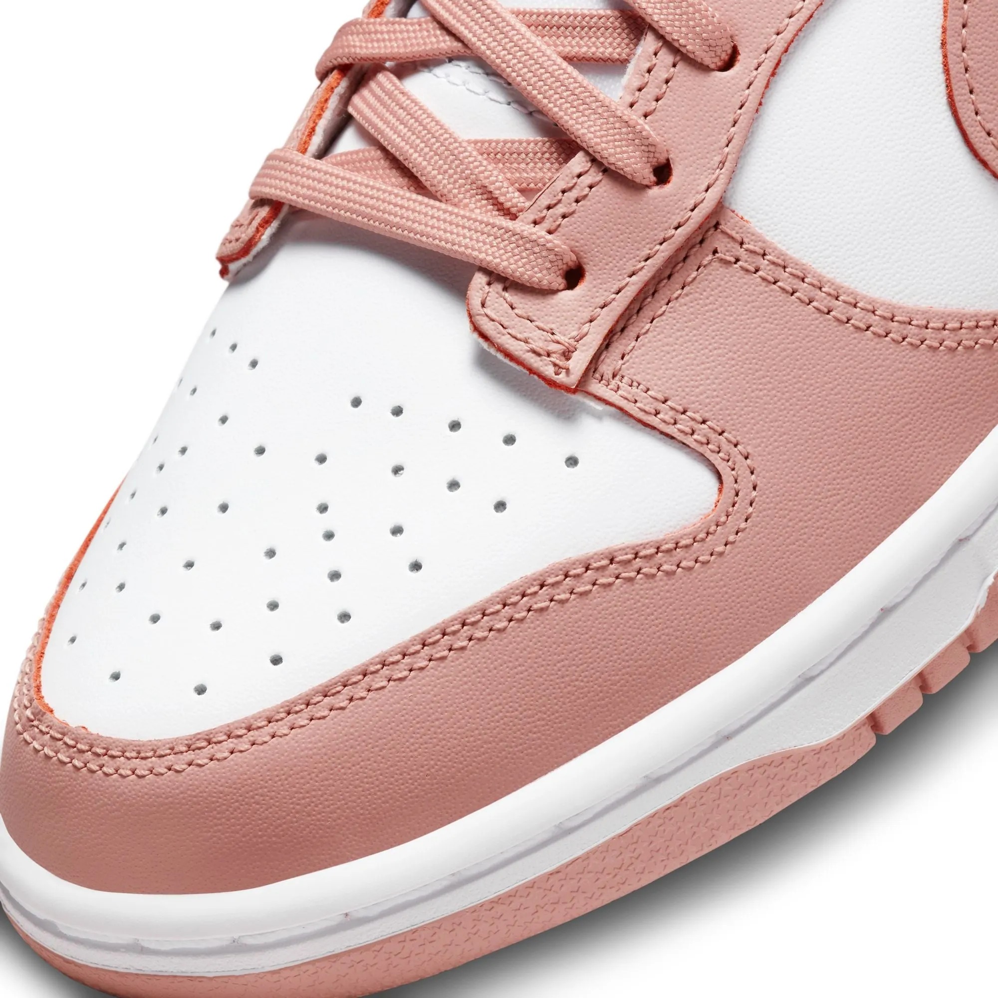 WMNS Nike Dunk Low (White/Rose/Whisper)