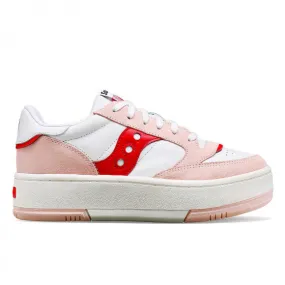 Women's Saucony St. Valentine Jazz Court Platform White|Pink