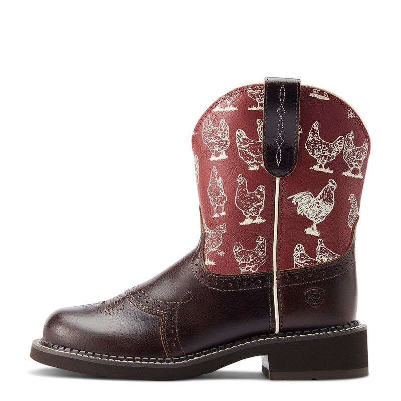 Women's Fatbaby Heritage Farrah Western Boot in Brown