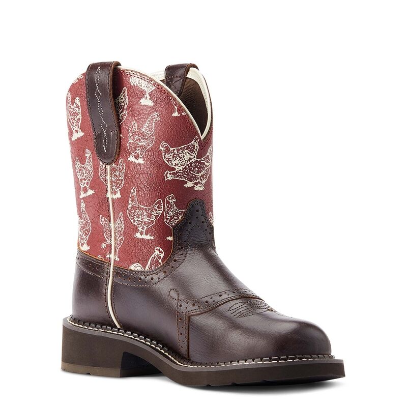 Women's Fatbaby Heritage Farrah Western Boot in Brown