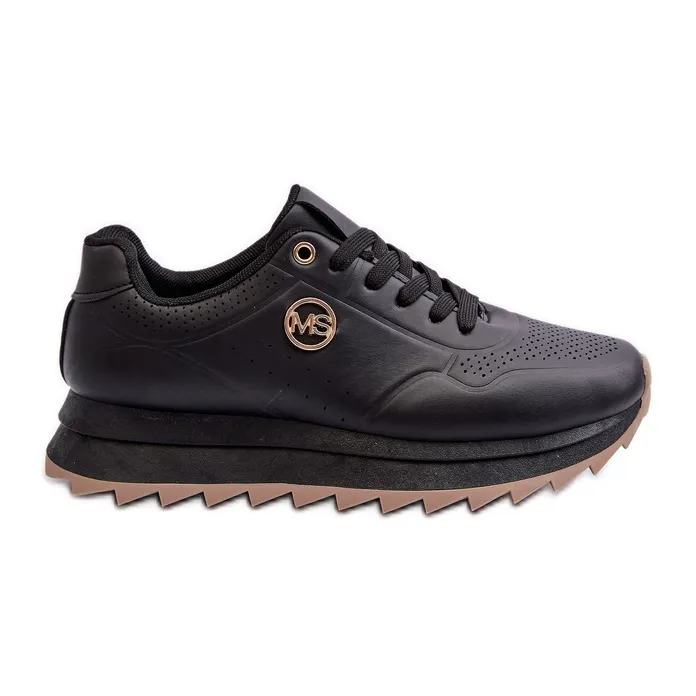 Women's Platform Sneakers Black Rottiana