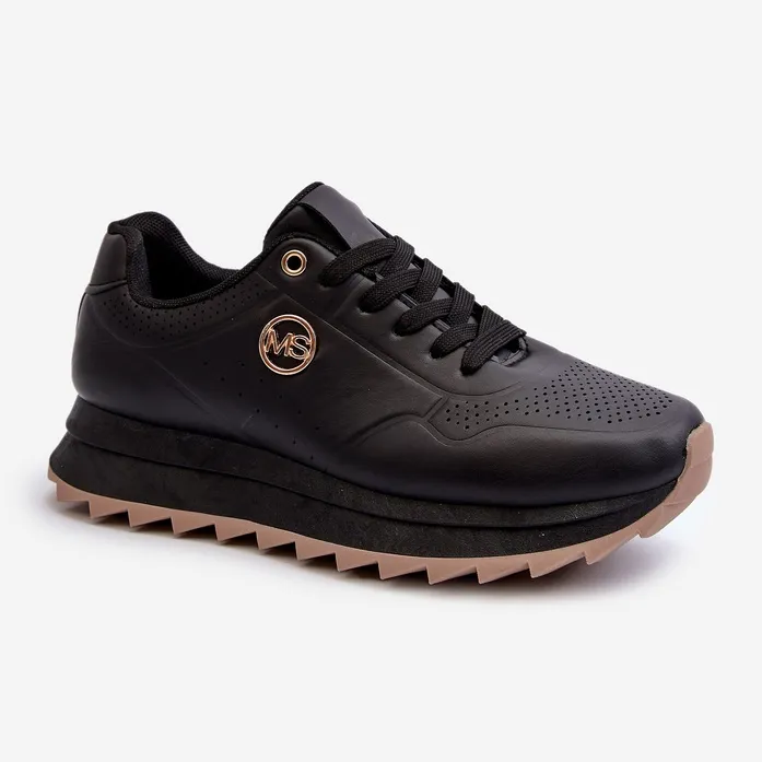 Women's Platform Sneakers Black Rottiana