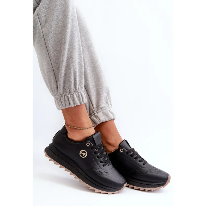 Women's Platform Sneakers Black Rottiana