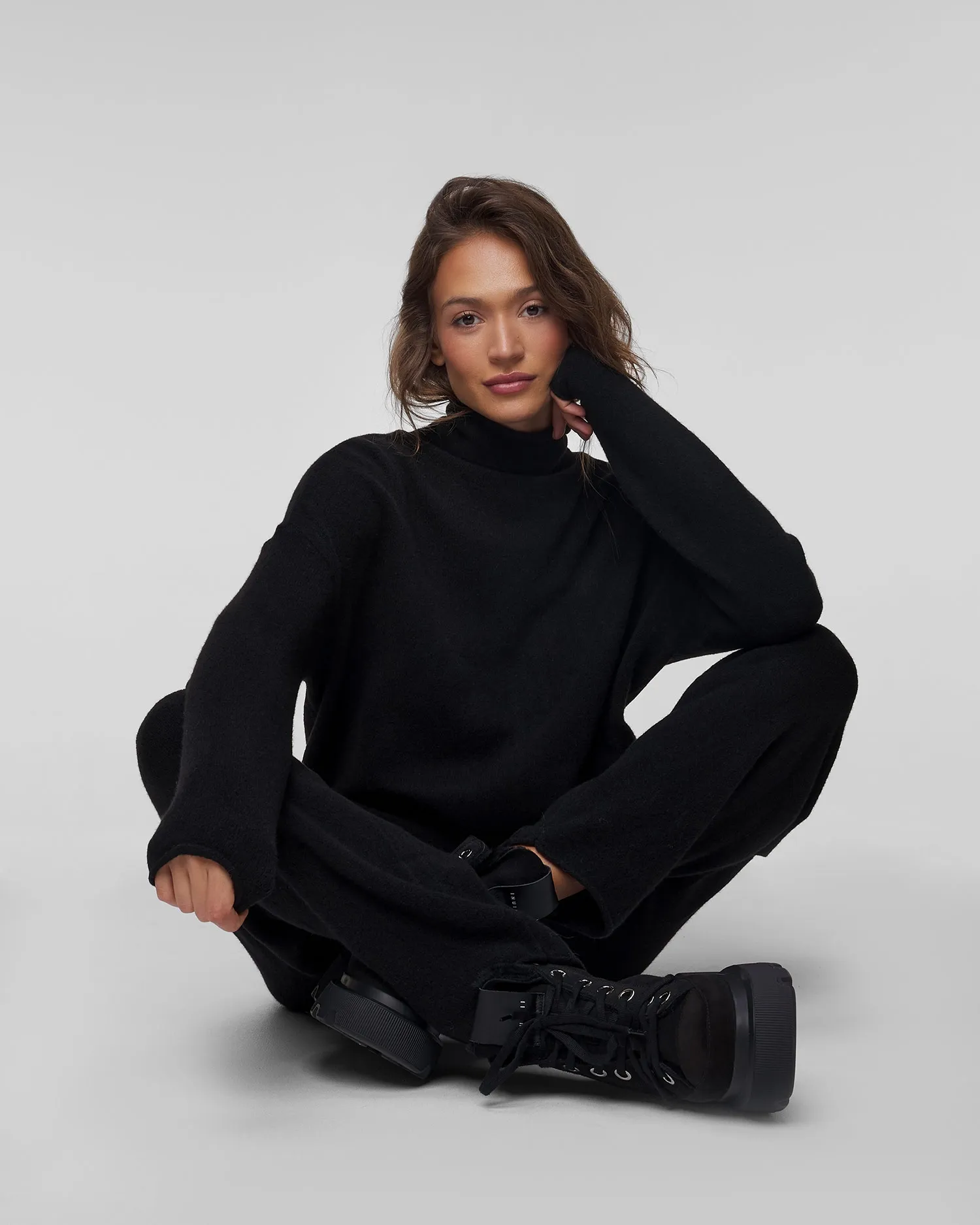 Women’s black turtleneck Deha D12211-10009