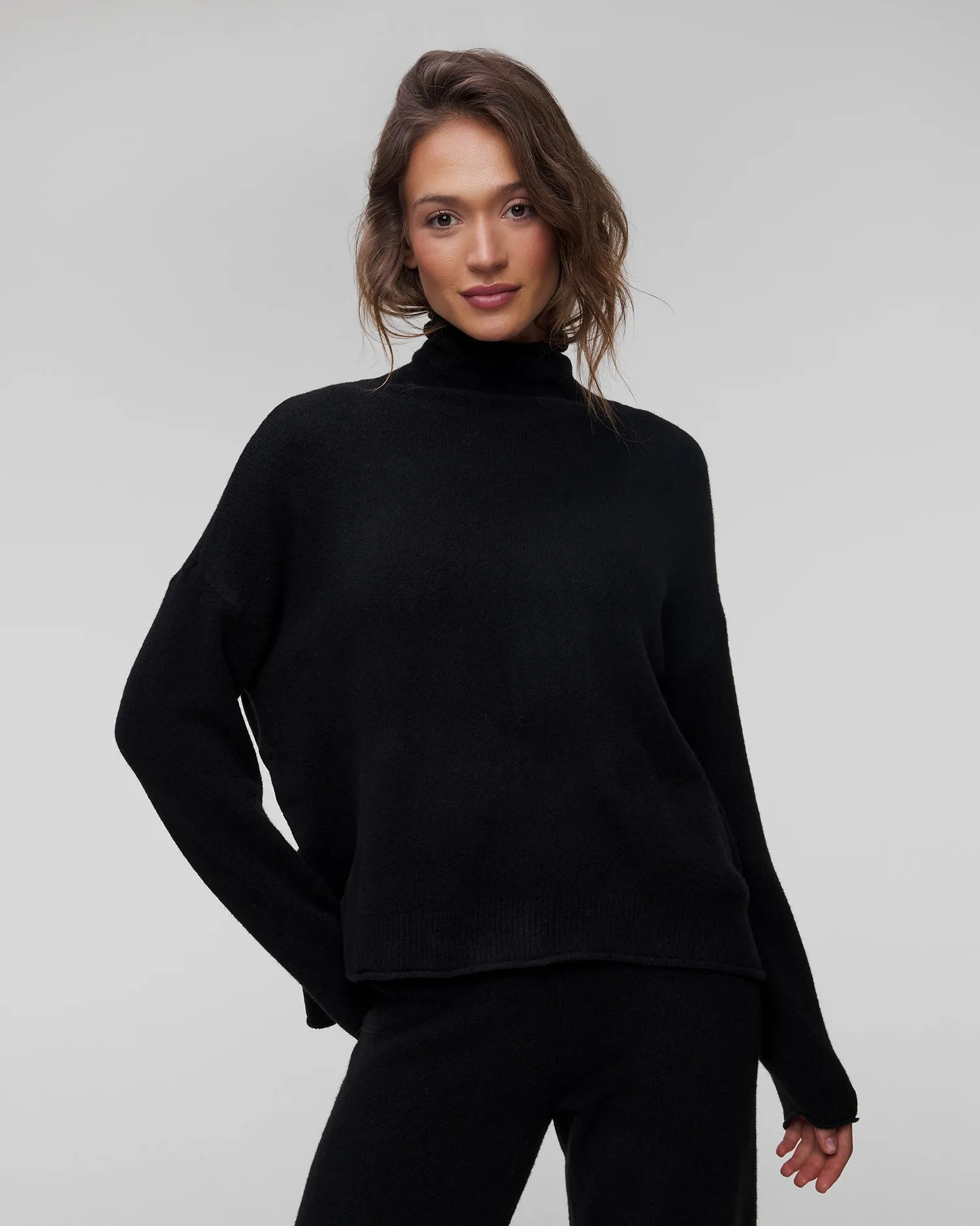 Women’s black turtleneck Deha D12211-10009