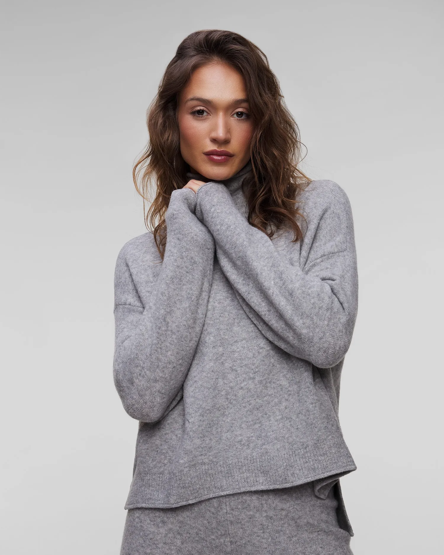 Women’s grey turtleneck Deha D12211-43800