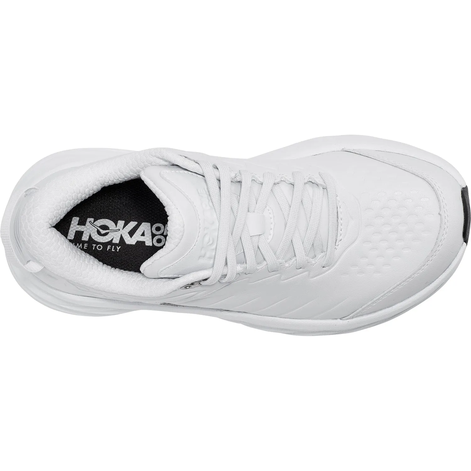 Women's Hoka Bondi SR White Leather