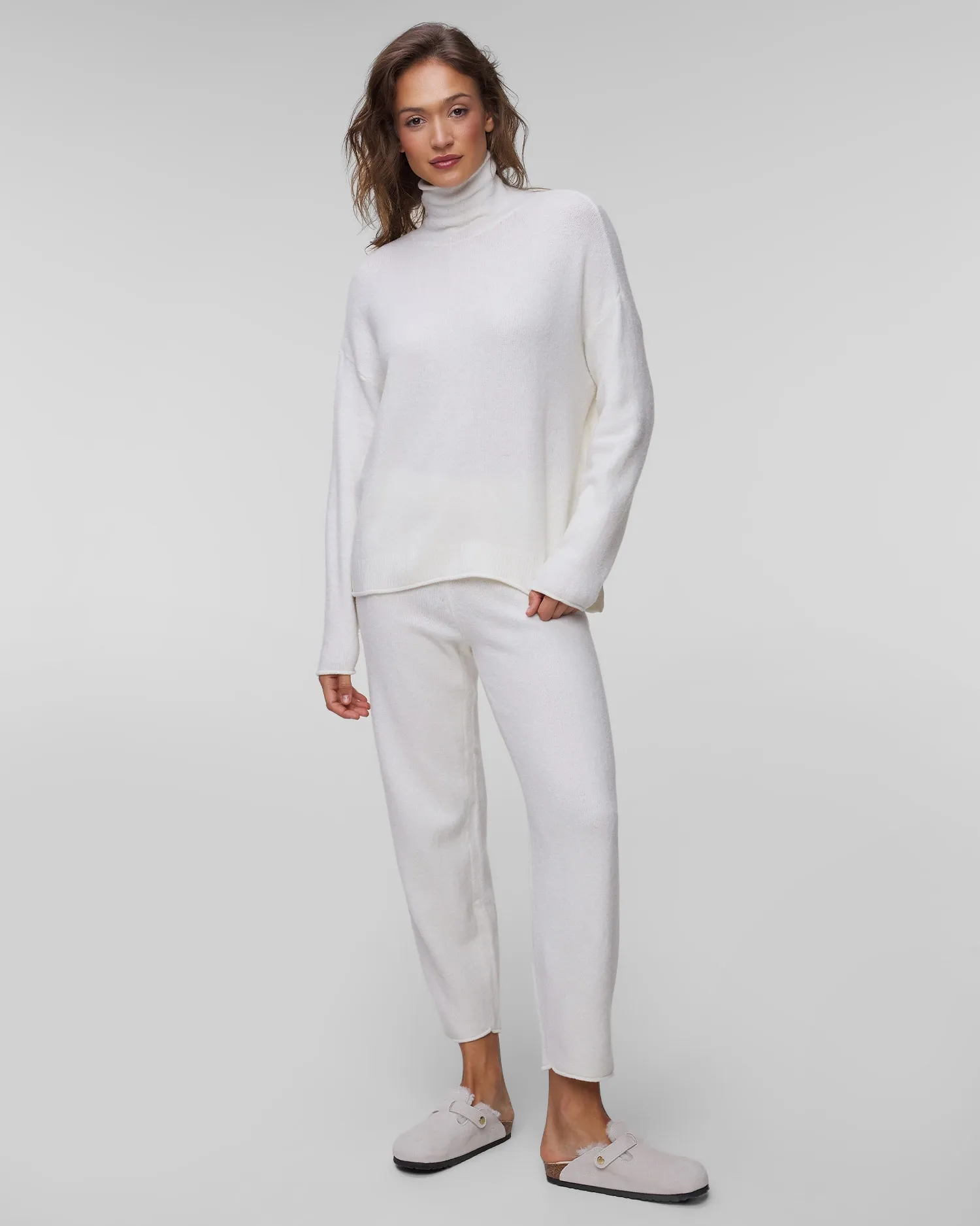 Women’s white turtleneck Deha D12211-18001