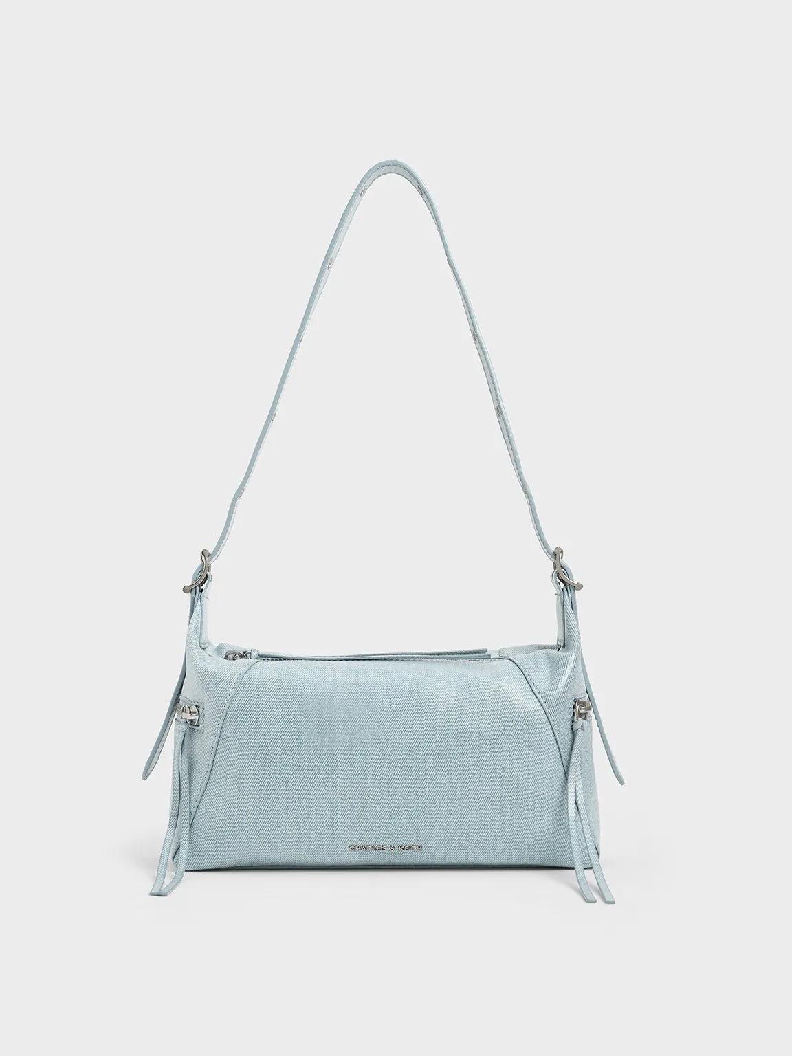 Xylia Denim Shoulder Bag - Denim Blue