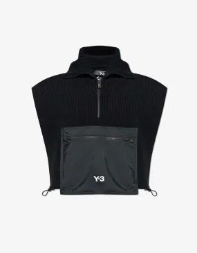 Y-3 Black Hooded Vest