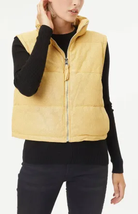 Yellow “ellice” sleeveless vest