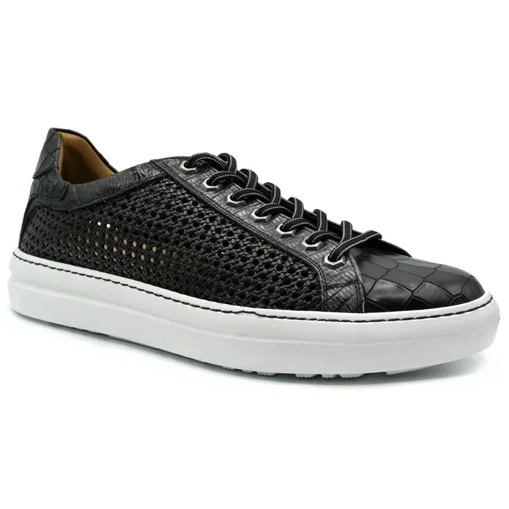 Zelli Vento Woven Sneakers Black